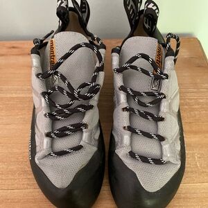 Gray and Black Climbing Shoes